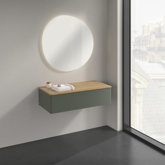 Villeroy & Boch Antao Sideboard 100 x 50 cm, 1 Auszug, Front mit Struktur