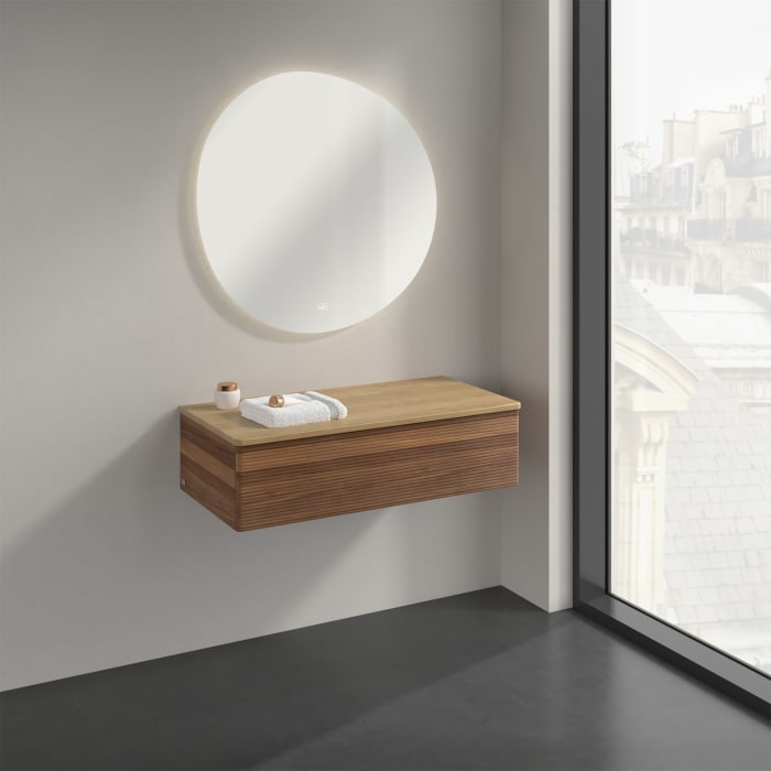 Villeroy & Boch Antao Sideboard 100 x 50 cm, 1 Auszug, Front mit Struktur