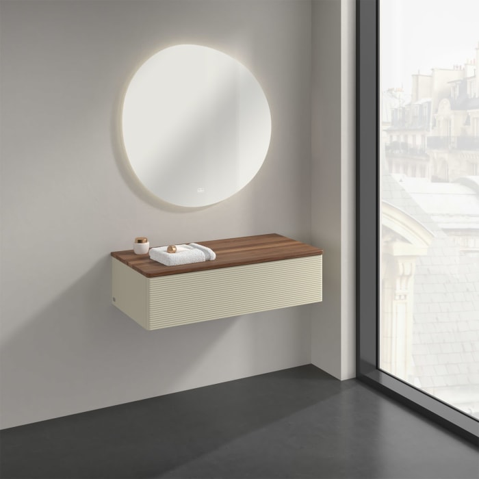 Villeroy & Boch Antao Sideboard 100 x 50 cm, 1 Auszug, Front mit Struktur