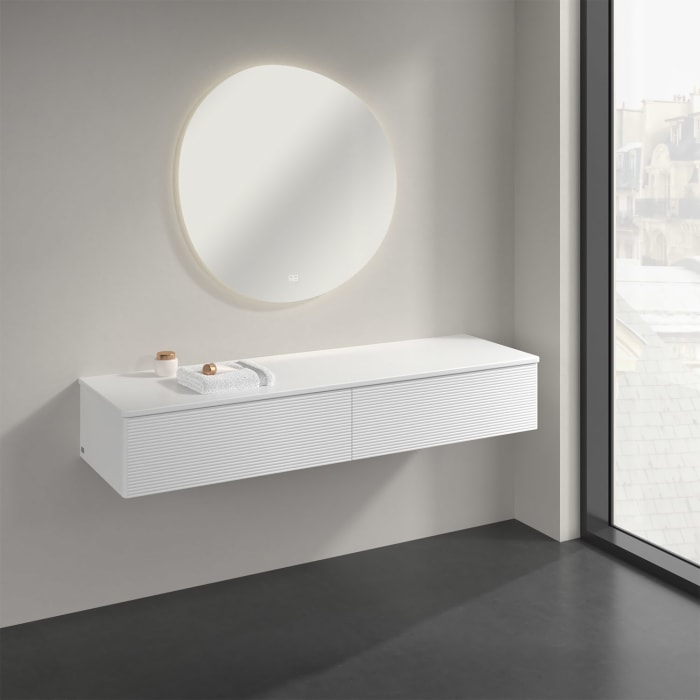 Villeroy & Boch Antao Sideboard 160 x 50 cm, 2 Auszüge, Front mit Struktur