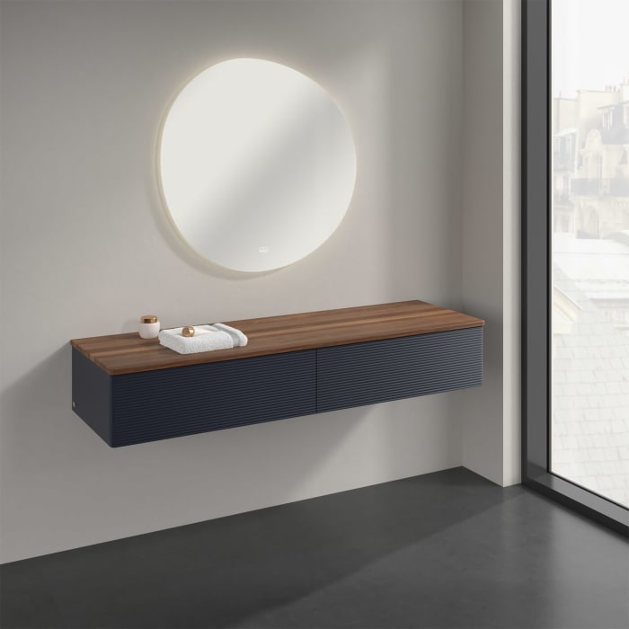 Villeroy & Boch Antao Sideboard 160 x 50 cm, 2 Auszüge, Front mit Struktur