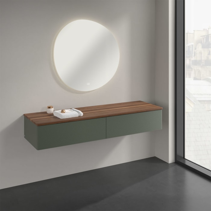 Villeroy & Boch Antao Sideboard 160 x 50 cm, 2 Auszüge, Front mit Struktur