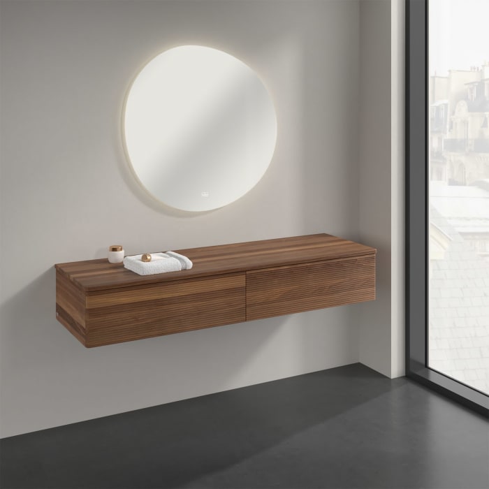 Villeroy & Boch Antao Sideboard 160 x 50 cm, 2 Auszüge, Front mit Struktur