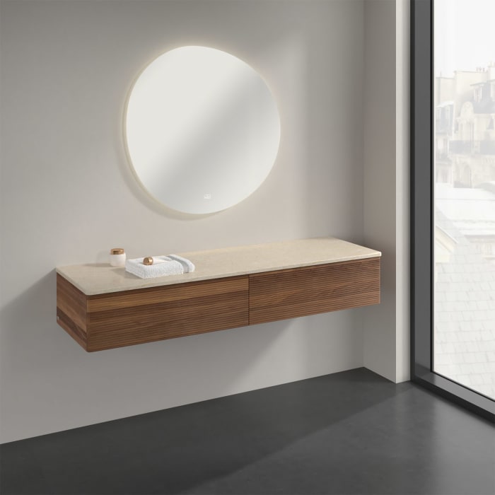 Villeroy & Boch Antao Sideboard 160 x 50 cm, 2 Auszüge, Front mit Struktur