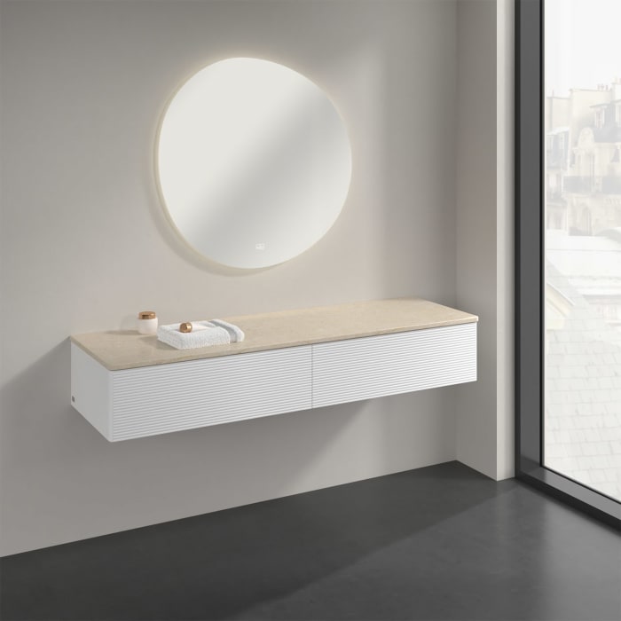 Villeroy & Boch Antao Sideboard 160 x 50 cm, 2 Auszüge, Front mit Struktur