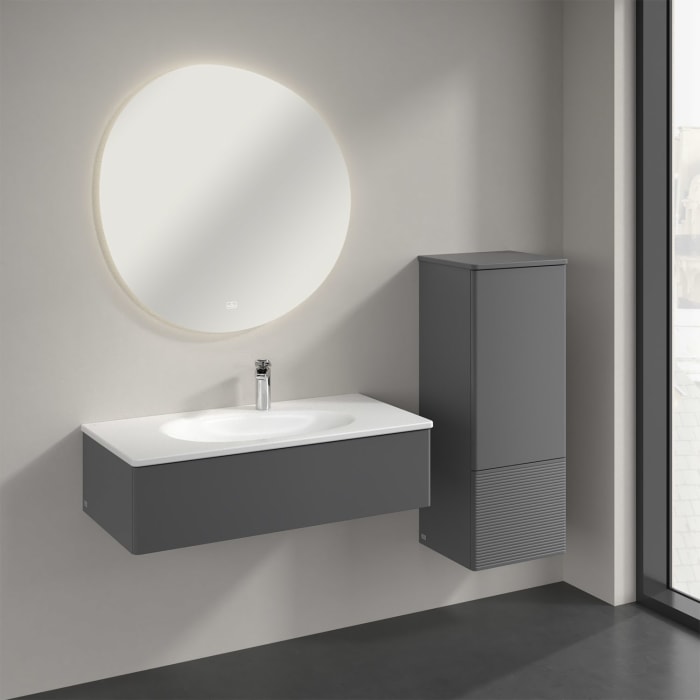 Villeroy & Boch Antao Mittelschrank 41,4 x 103,9 cm, 1 Tür rechts, Fronten mit Struktur