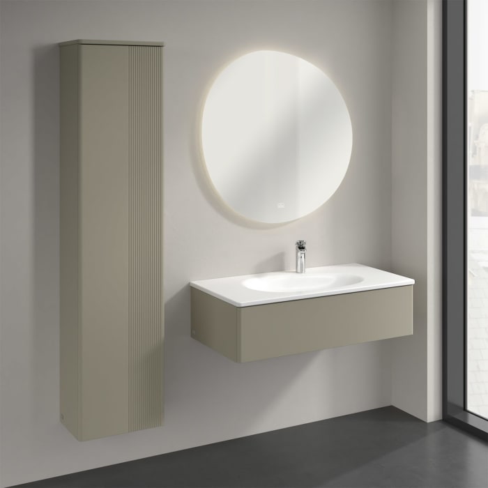 Villeroy & Boch Antao Hochschrank 41,4 x 171,9 cm, 1 Tür links, Front mit Struktur