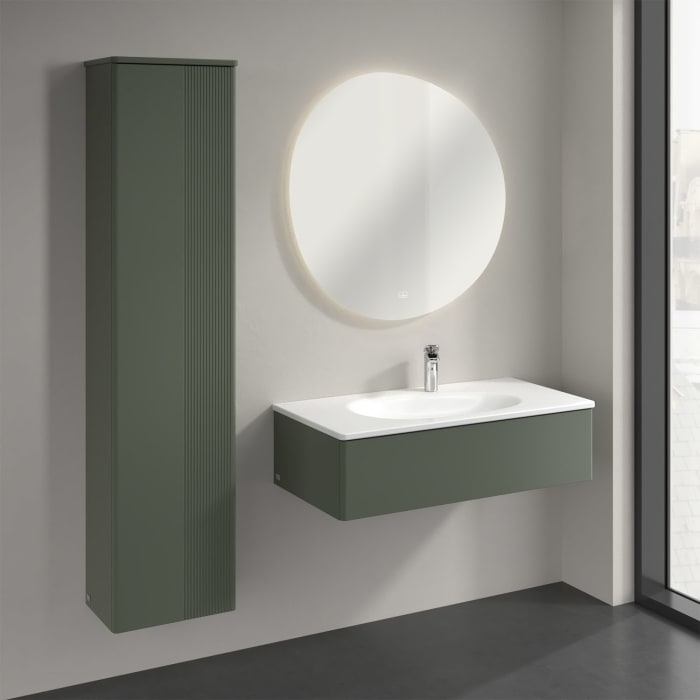 Villeroy & Boch Antao Hochschrank 41,4 x 171,9 cm, 1 Tür links, Front mit Struktur