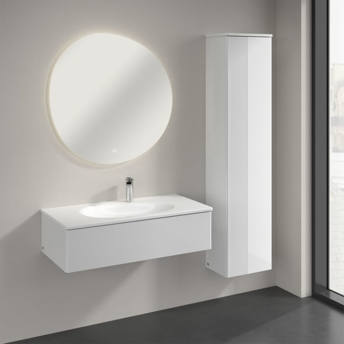 Villeroy & Boch Antao Hochschrank 41,4 x 171,9 cm, 1 Tür rechts, Front mit Struktur