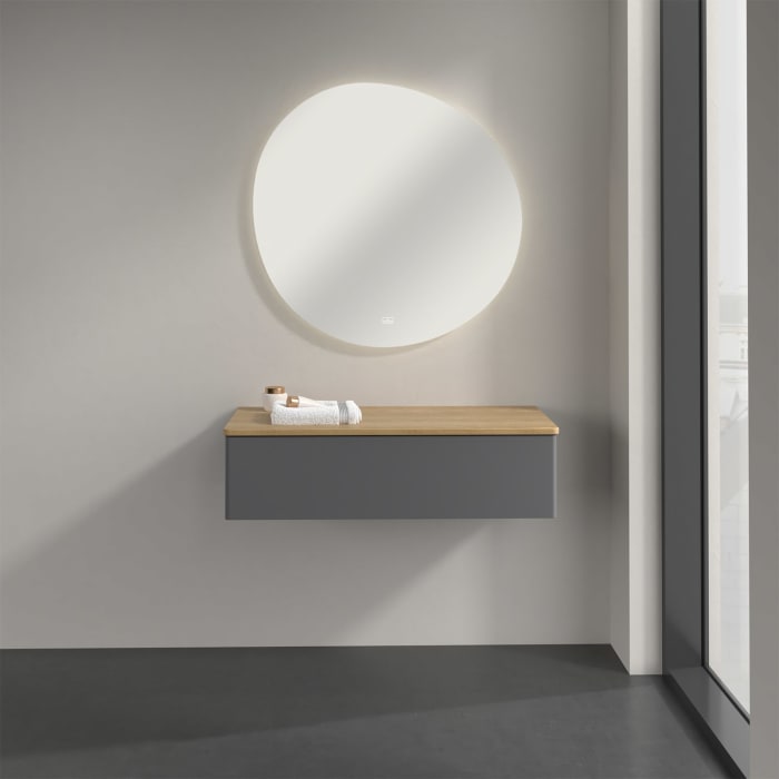 Villeroy & Boch Antao Sideboard 100 x 50 cm, 1 Auszug, Front ohne Struktur