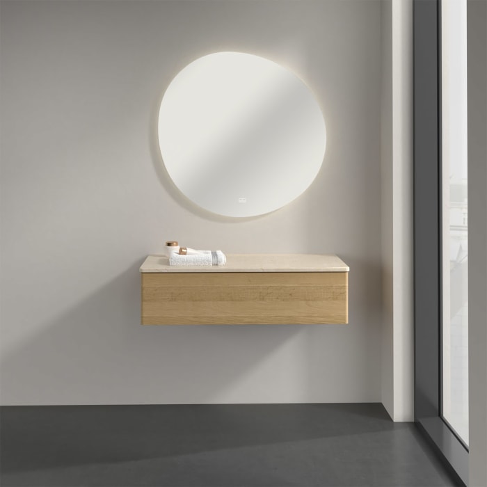 Villeroy & Boch Antao Sideboard 100 x 50 cm, 1 Auszug, Front ohne Struktur