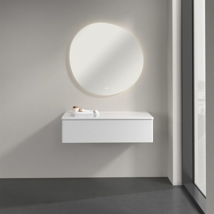 Villeroy & Boch Antao Sideboard 100 x 50 cm, 1 Auszug, Front mit Struktur