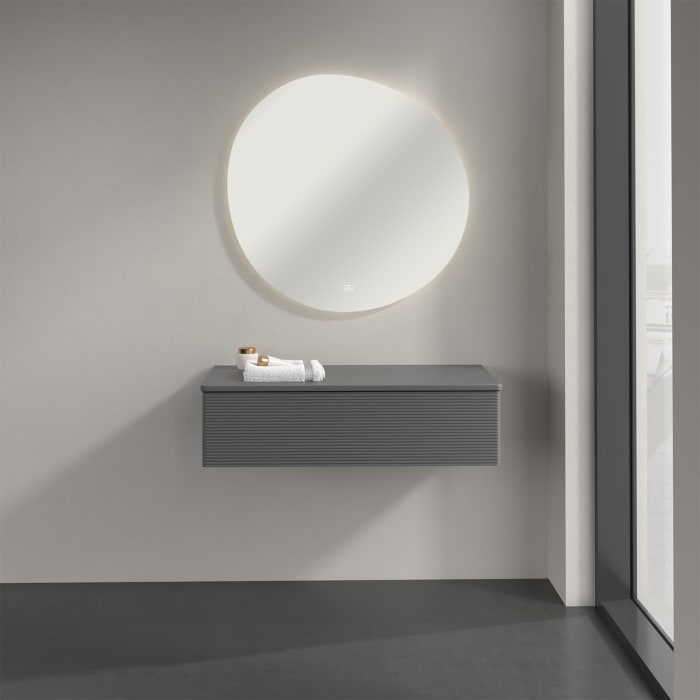 Villeroy & Boch Antao Sideboard 100 x 50 cm, 1 Auszug, Front mit Struktur