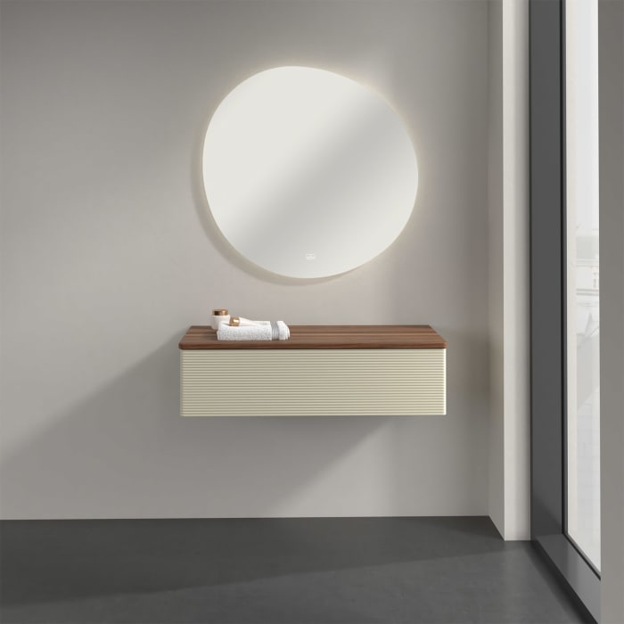 Villeroy & Boch Antao Sideboard 100 x 50 cm, 1 Auszug, Front mit Struktur