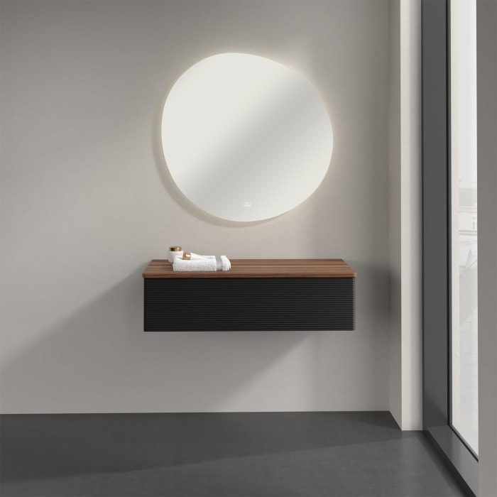 Villeroy & Boch Antao Sideboard 100 x 50 cm, 1 Auszug, Front mit Struktur