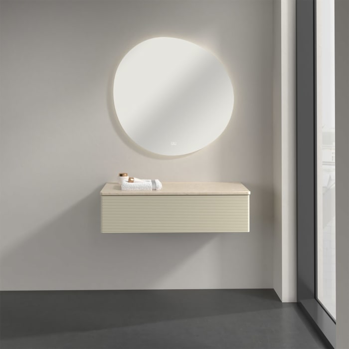 Villeroy & Boch Antao Sideboard 100 x 50 cm, 1 Auszug, Front mit Struktur