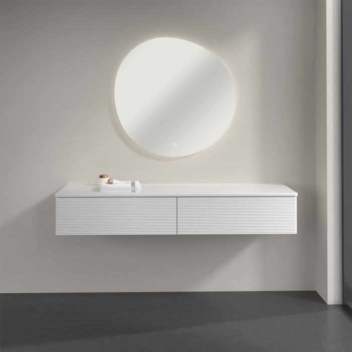 Villeroy & Boch Antao Sideboard 160 x 50 cm, 2 Auszüge, Front mit Struktur