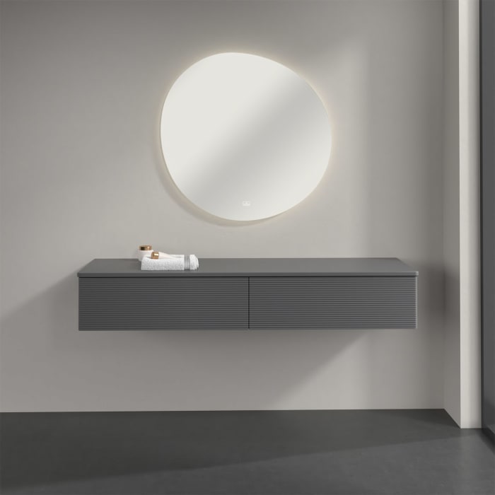 Villeroy & Boch Antao Sideboard 160 x 50 cm, 2 Auszüge, Front mit Struktur