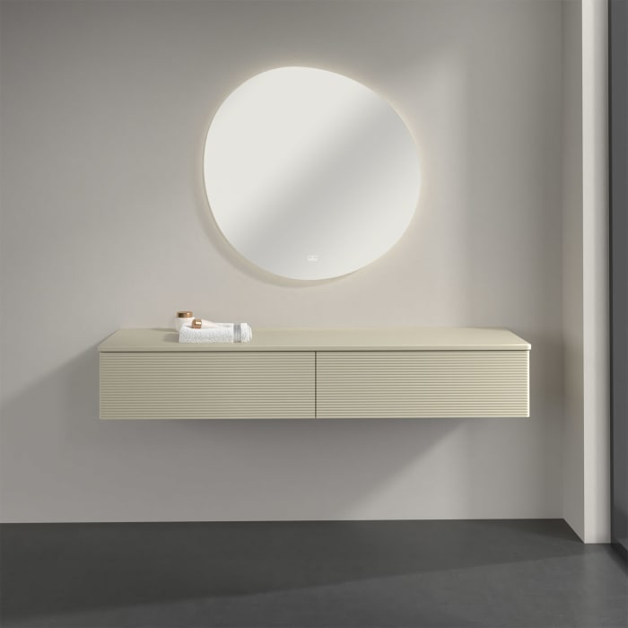 Villeroy & Boch Antao Sideboard 160 x 50 cm, 2 Auszüge, Front mit Struktur