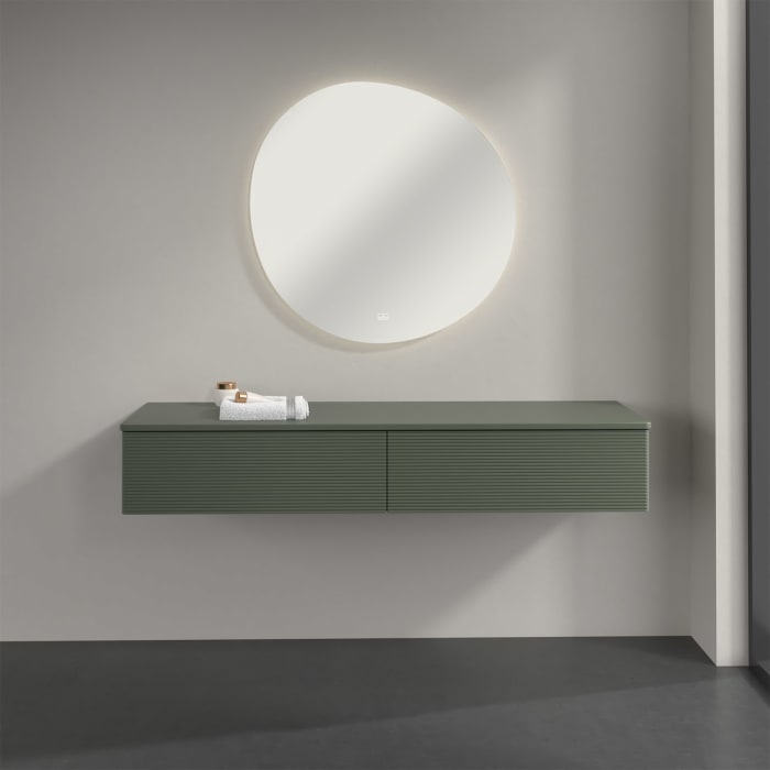 Villeroy & Boch Antao Sideboard 160 x 50 cm, 2 Auszüge, Front mit Struktur