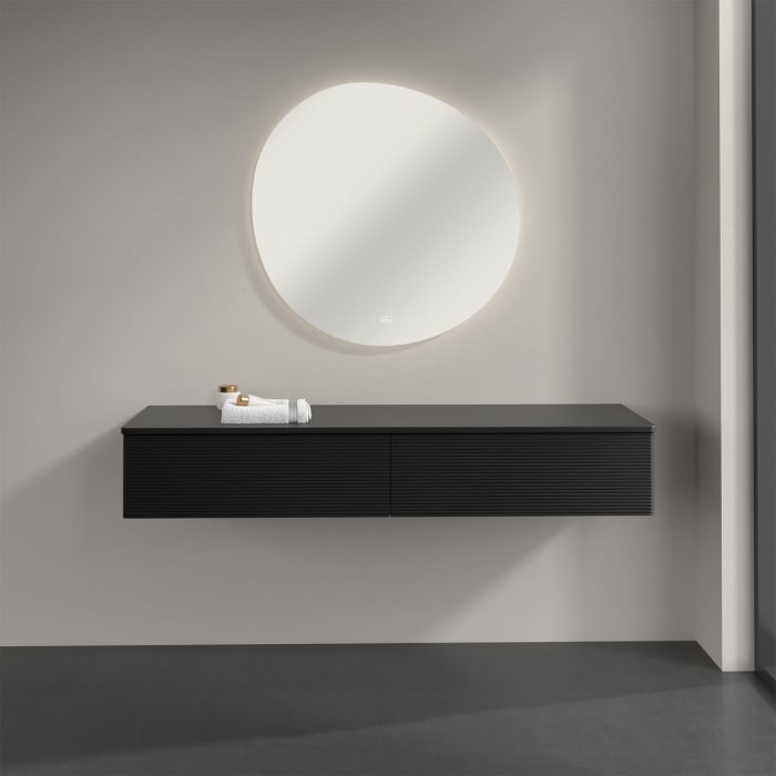 Villeroy & Boch Antao Sideboard 160 x 50 cm, 2 Auszüge, Front mit Struktur