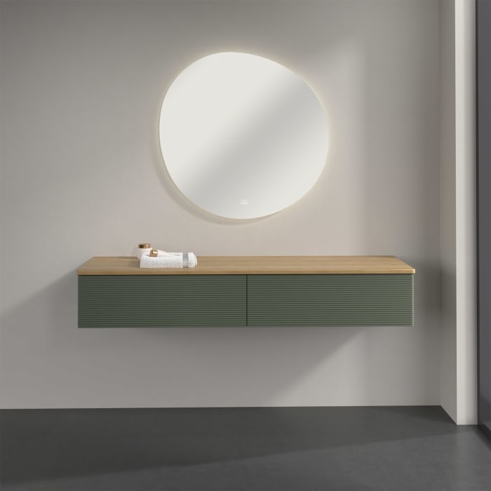 Villeroy & Boch Antao Sideboard 160 x 50 cm, 2 Auszüge, Front mit Struktur