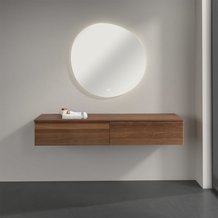 Villeroy & Boch Antao Sideboard 160 x 50 cm, 2 Auszüge, Front mit Struktur