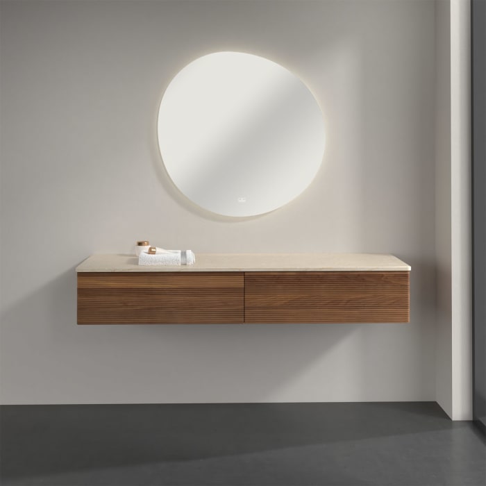 Villeroy & Boch Antao Sideboard 160 x 50 cm, 2 Auszüge, Front mit Struktur