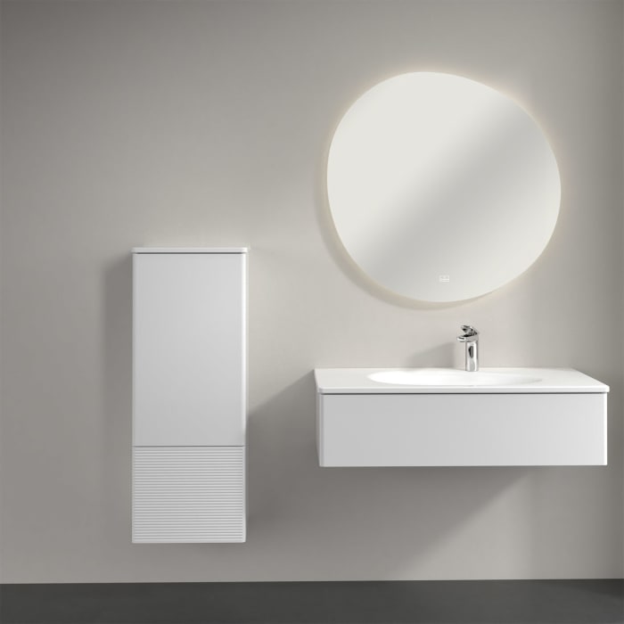 Villeroy & Boch Antao Mittelschrank 41,4 x 103,9 cm, 1 Tür links, Fronten mit Struktur