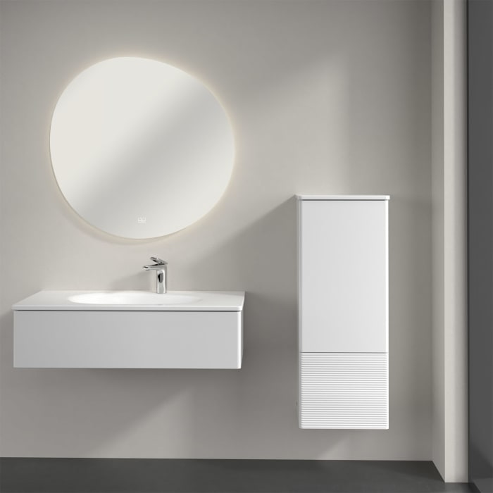 Villeroy & Boch Antao Mittelschrank 41,4 x 103,9 cm, 1 Tür rechts, Fronten mit Struktur