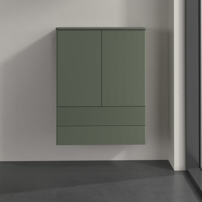 Villeroy & Boch Antao Highboard 81,4 x 103,9 cm, 2 Türen, Fronten mit Struktur