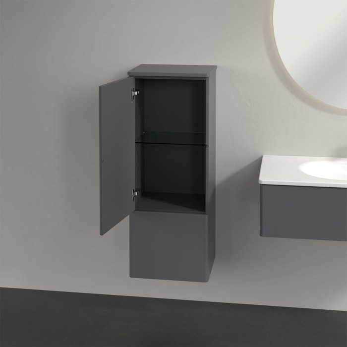 Villeroy & Boch Antao Mittelschrank 41,4 x 103,9 cm, 1 Tür links, Fronten ohne Struktur