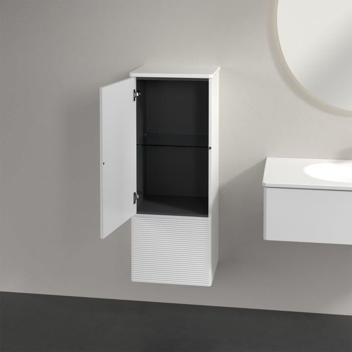 Villeroy & Boch Antao Mittelschrank 41,4 x 103,9 cm, 1 Tür links, Fronten mit Struktur