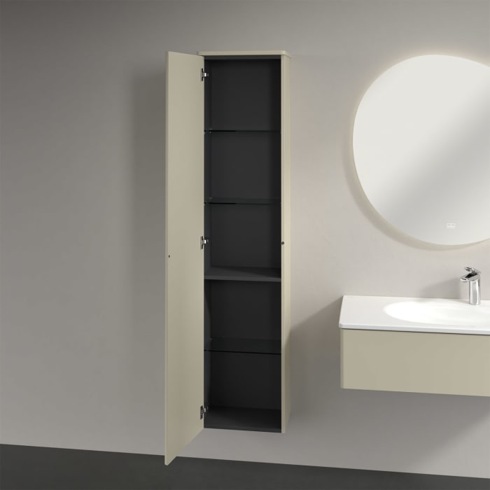 Villeroy & Boch Antao Hochschrank 41,4 x 171,9 cm, 1 Tür links, Front mit Struktur