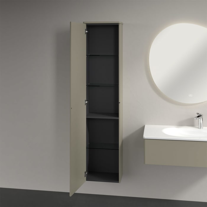 Villeroy & Boch Antao Hochschrank 41,4 x 171,9 cm, 1 Tür links, Front mit Struktur