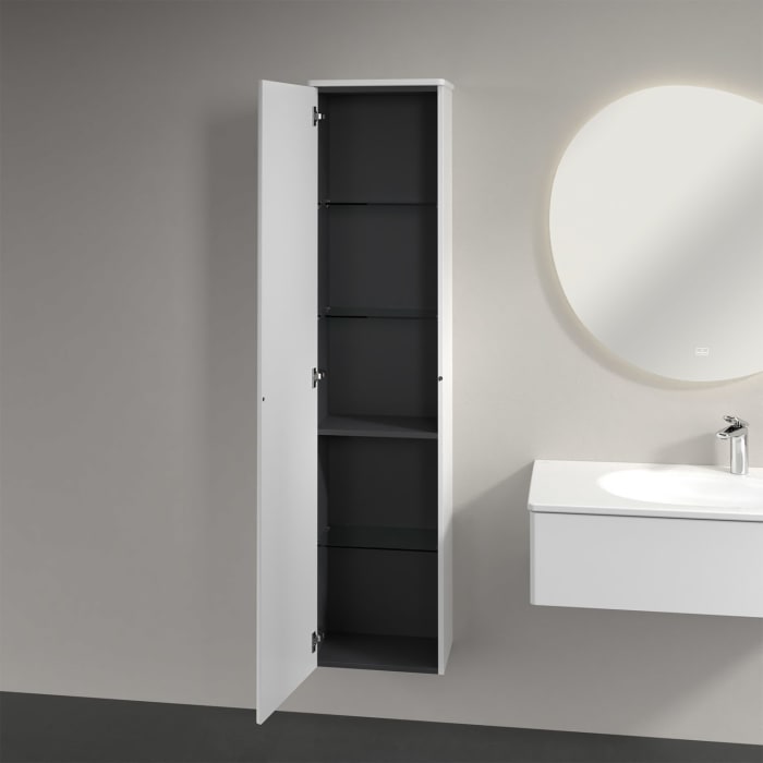 Villeroy & Boch Antao Hochschrank 41,4 x 171,9 cm, 1 Tür links, Front mit Struktur