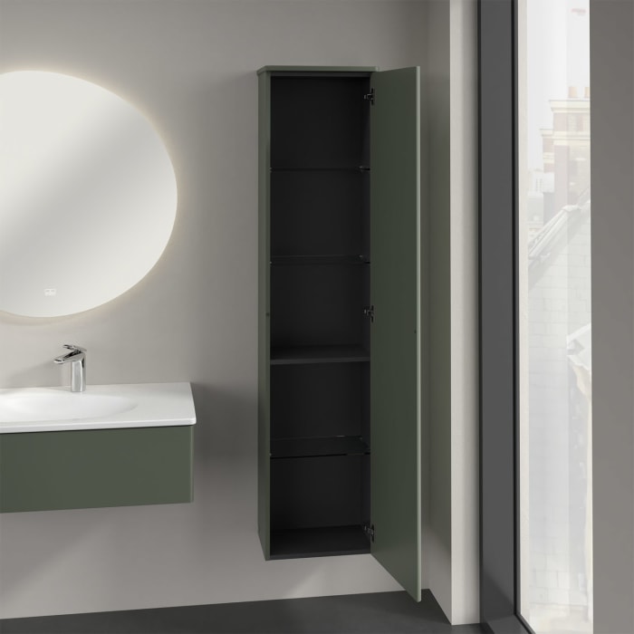 Villeroy & Boch Antao Hochschrank 41,4 x 171,9 cm, 1 Tür rechts, Front mit Struktur