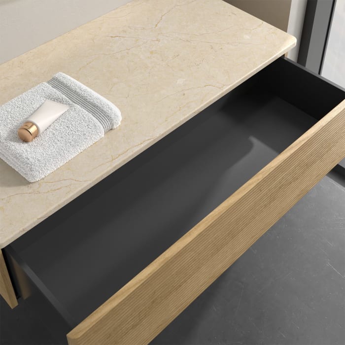 Villeroy & Boch Antao Sideboard 100 x 50 cm, 1 Auszug, Front mit Struktur