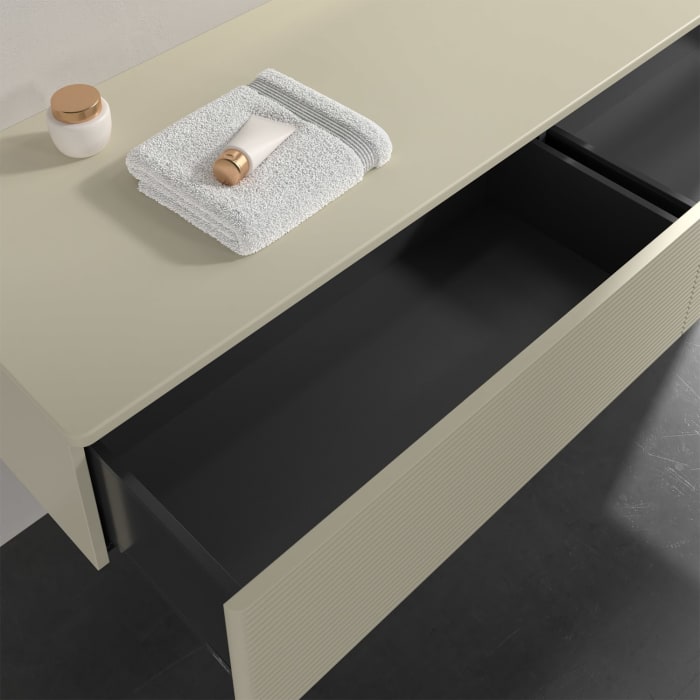 Villeroy & Boch Antao Sideboard 160 x 50 cm, 2 Auszüge, Front mit Struktur