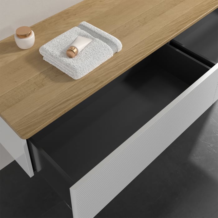 Villeroy & Boch Antao Sideboard 160 x 50 cm, 2 Auszüge, Front mit Struktur