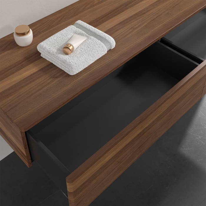 Villeroy & Boch Antao Sideboard 160 x 50 cm, 2 Auszüge, Front mit Struktur