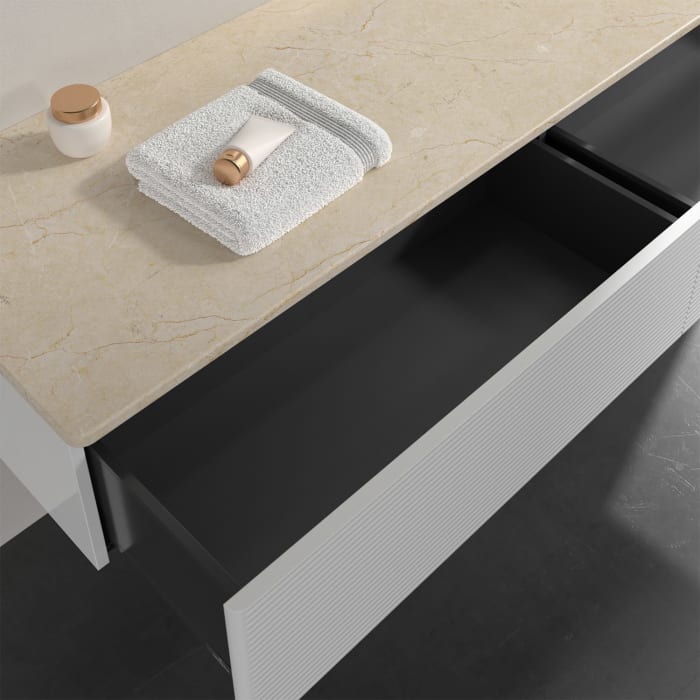 Villeroy & Boch Antao Sideboard 160 x 50 cm, 2 Auszüge, Front mit Struktur