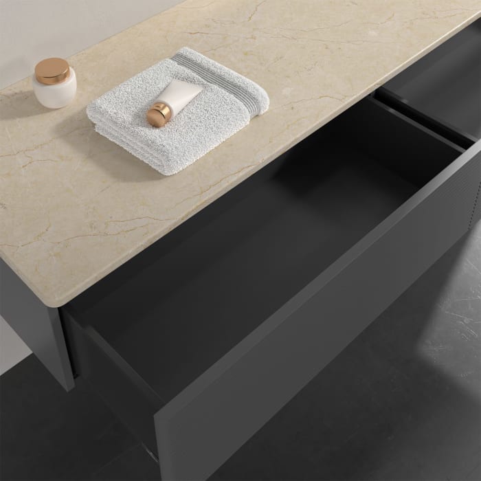 Villeroy & Boch Antao Sideboard 160 x 50 cm, 2 Auszüge, Front mit Struktur