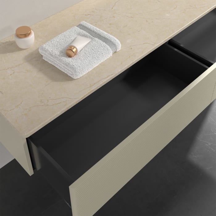 Villeroy & Boch Antao Sideboard 160 x 50 cm, 2 Auszüge, Front mit Struktur