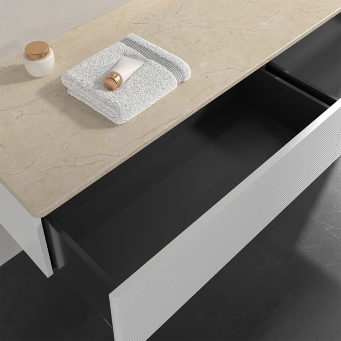 Villeroy & Boch Antao Sideboard 160 x 50 cm, 2 Auszüge, Front mit Struktur