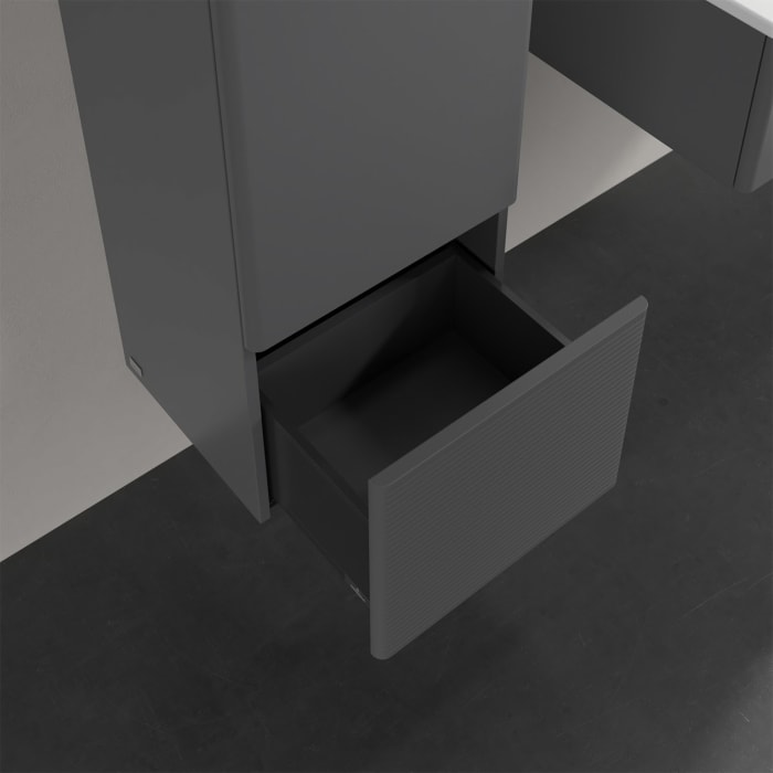 Villeroy & Boch Antao Mittelschrank 41,4 x 103,9 cm, 1 Tür links, Fronten mit Struktur