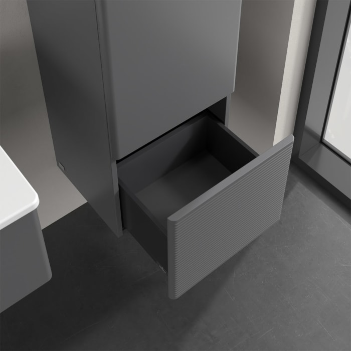 Villeroy & Boch Antao Mittelschrank 41,4 x 103,9 cm, 1 Tür rechts, Fronten mit Struktur