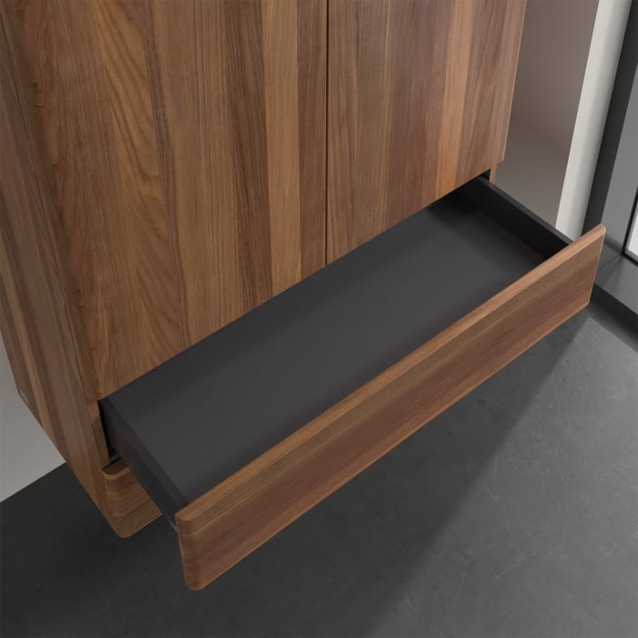 Villeroy & Boch Antao Highboard 81,4 x 103,9 cm, 2 Türen, Fronten ohne Struktur