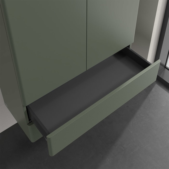 Villeroy & Boch Antao Highboard 81,4 x 103,9 cm, 2 Türen, Fronten mit Struktur