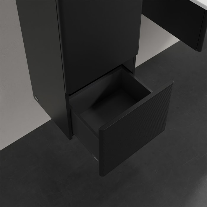 Villeroy & Boch Antao Mittelschrank 41,4 x 103,9 cm, 1 Tür links, Fronten mit Struktur, mit LED-Licht